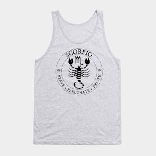 Scorpio Zodiac Birthday Star Sign Zodiac Gift Tank Top